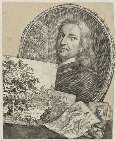 Philippe de Champaigne portréja kollázsban alkotó: Arnold Houbraken