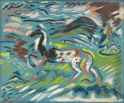 Ló, 1940 körül (olaj, vászon) alkotó: Arnold Peter Weisz-Kubincan