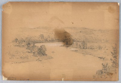 Delaware River, Milford, Pa. alkotó: Arnold William Brunner