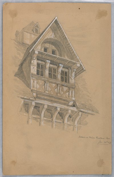 Dormer a Maison des Quatrans-on, Caen alkotó: Arnold William Brunner