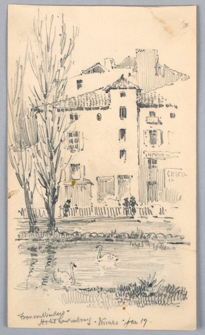 Hotel Luxembourg, Nîmes – A mi ablakunkból alkotó: Arnold William Brunner