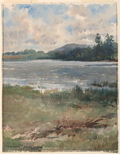 Tóparti táj alkotó: Arnold William Brunner