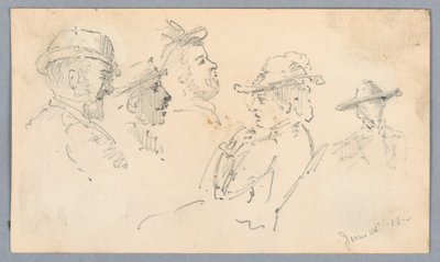 Vázlatok a fejekről alkotó: Arnold William Brunner