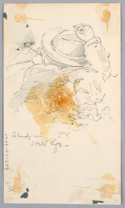 Tanulmány csendéletekkel alkotó: Arnold William Brunner