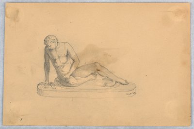 Tanulmány egy szoborról, vagy öntvényről alkotó: Arnold William Brunner