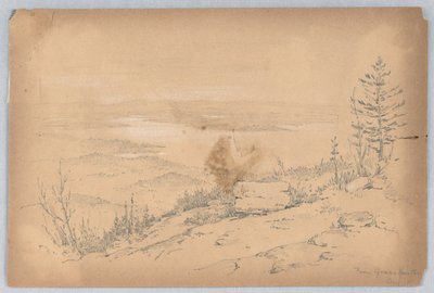 Kilátás a zöld hegyről alkotó: Arnold William Brunner