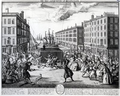 The View and Humors of Billingsgate, 1736 alkotó: Arnold van Haecken