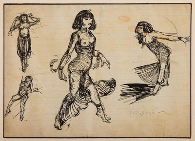 Salomè (tus, papír) alkotó: Aroldo Bonzagni