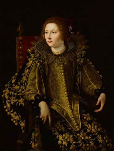 Olasz: Ritratto di una donna seduta (signora Caterina Savelli) Egy ülő hölgy portréja (senora Caterina Savelli) alkotó: Artemisia Gentileschi