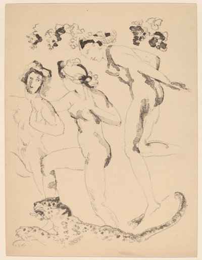 bacchantes alkotó: Arthur B. Davies