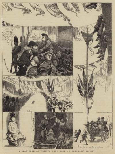 Egy művész jegyzetfüzetéből a hálaadás napján alkotó: Arthur Boyd Houghton