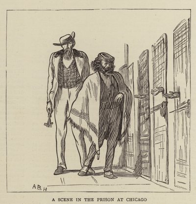 Jelenet a chicagói börtönben alkotó: Arthur Boyd Houghton