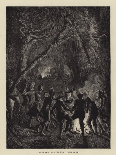 Buffalo Hunting, egy dzsembori alkotó: Arthur Boyd Houghton