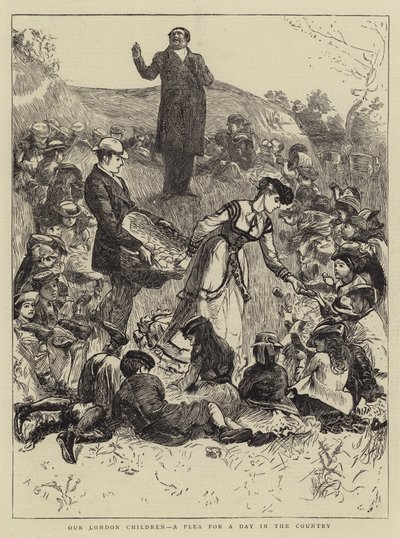 Londoni gyermekeink, könyörgés egy napra a vidéken alkotó: Arthur Boyd Houghton