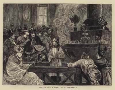 A vizek átvétele Baden-Badenben alkotó: Arthur Boyd Houghton
