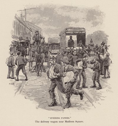 "Esti lapok" (metszet) alkotó: Arthur Burdett Frost