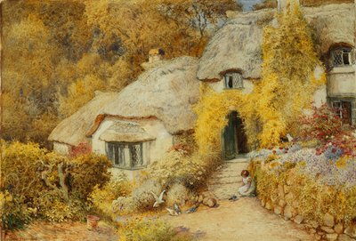 Víkendházak Selworthyben, Somersetben alkotó: Arthur Claude Strachan
