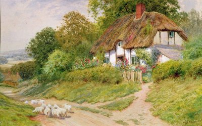 A birkák figyelése alkotó: Arthur Claude Strachan