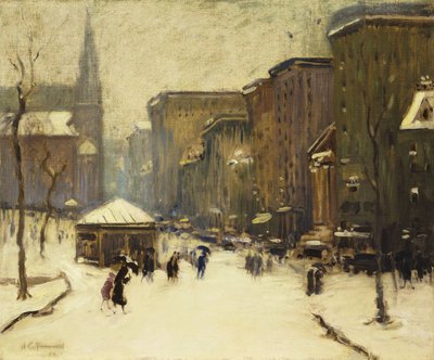 Park utcai templom hóban alkotó: Arthur Clifton Goodwin