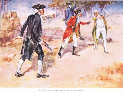 Párbaj Warren Hastings és Philip Francis között 1780-ban alkotó: Arthur David McCormick