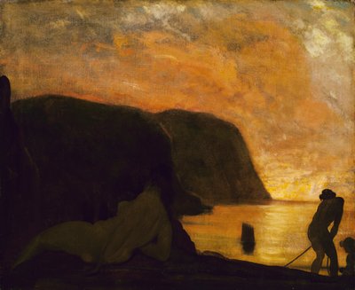 Egy nagyobb reggel, kb. 1900-1905. alkotó: Arthur Davies