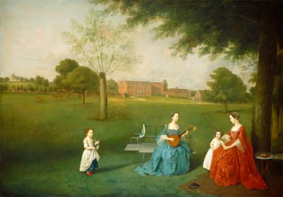 A Maynard család tagjai a Waltons parkban, 1755-1762 körül (olaj, vászon) alkotó: Arthur Devis