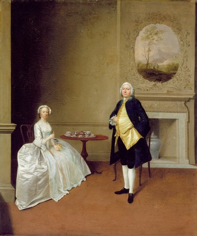 Mr és Mrs Hill, 1750-51 körül (olaj, vászon) alkotó: Arthur Devis