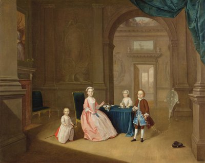 Egy csoport gyermek portréja, 1743 körül (olaj, vászon) alkotó: Arthur Devis
