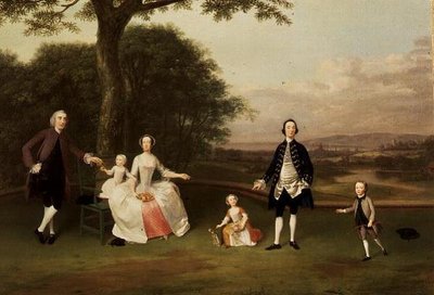 A Till család, 1750-51 körül alkotó: Arthur Devis