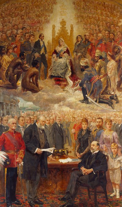 A Brit Birodalom allegóriája alkotó: Arthur Drummond