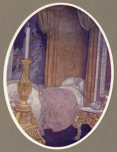 A püspök elrendeli a sírját a Szent Praxed templomban (színes litó) alkotó: Arthur George Watts