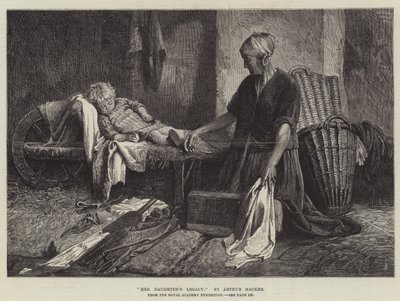 Lánya hagyatéka, a Királyi Akadémia kiállításáról alkotó: Arthur Hacker
