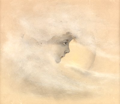 Pán Péter, avagy Fiú a Holdban, 1910 körül (ceruza, toll és tinta, wc papíron) alkotó: Arthur Herbert Buckland