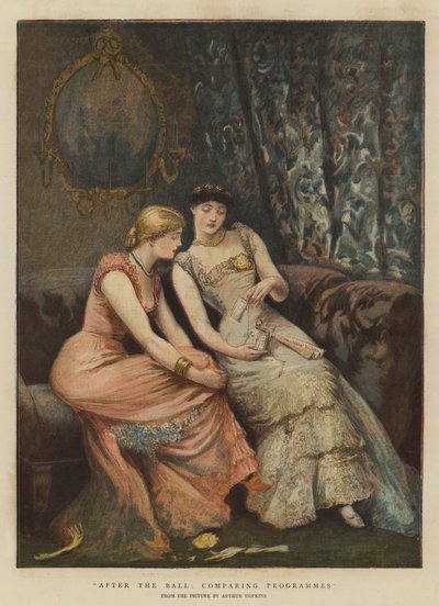 A bál után, programok összehasonlítása (chromolitho) alkotó: Arthur Hopkins