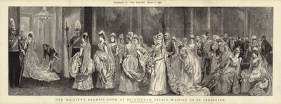 Őfelsége szalonja a Buckingham-palotában, bemutatásra vár alkotó: Arthur Hopkins