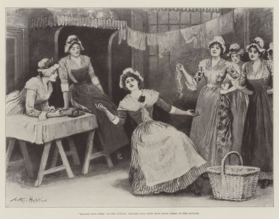 Madame Sans-Gene, a Líceumban, Madame Sans-Gene (Miss Ellen Terry) a mosodában alkotó: Arthur Hopkins