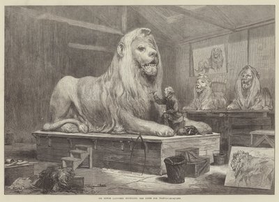 Sir Edwin Landseer Az oroszlánok modellezése a Trafalgar-tér számára alkotó: Arthur Hopkins