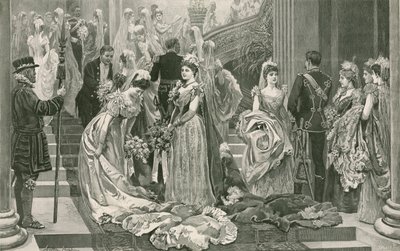 A szezon első szalonja a Buckingham-palota nagy lépcsőjének lábánál alkotó: Arthur Hopkins