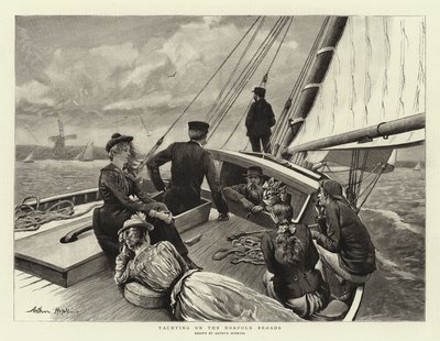 Vitorlázás a Norfolk Broads-on alkotó: Arthur Hopkins