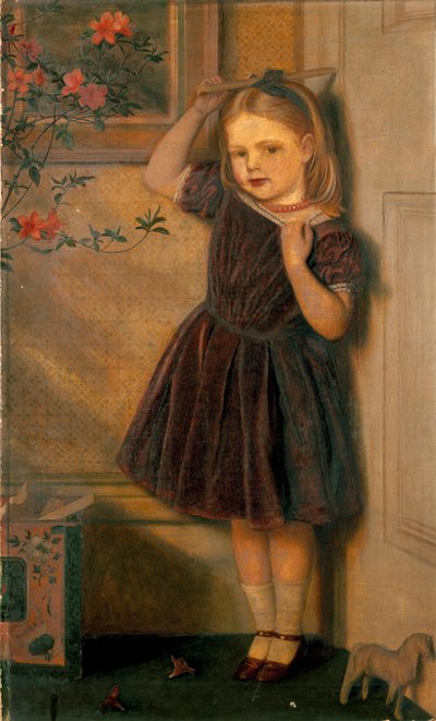 A három éves Cecily Ursula 1867-ben állt ki alkotó: Arthur Hughes