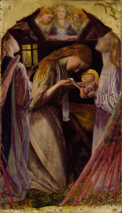 Születés, 1858. alkotó: Arthur Hughes
