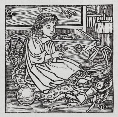 Hans Christian Andersen: Kis Ida virágai (litho) alkotó: Arthur Joseph Gaskin