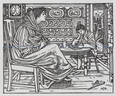Hans Christian Andersen: Little Tuk (litho) alkotó: Arthur Joseph Gaskin