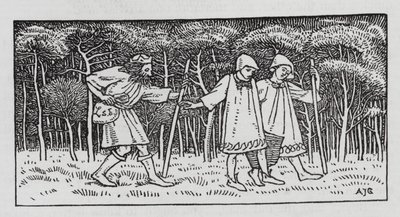 Hans Christian Andersen: The Elfin Hill (litho) alkotó: Arthur Joseph Gaskin
