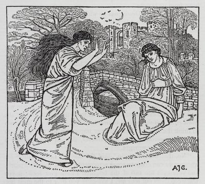 Hans Christian Andersen: Egy anya története (litho) alkotó: Arthur Joseph Gaskin