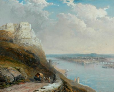 Coblenz Ehrenbreitsteinből, 1898 alkotó: Arthur Joseph Meadows