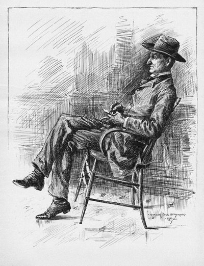 Benjamin Peter Old Hutch Hutchinson portréja, 1890 alkotó: Arthur Jule Goodman