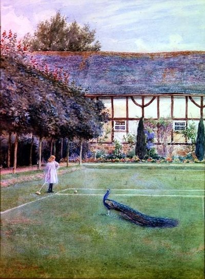 A krokett gyepen alkotó: Arthur L. Hewlett
