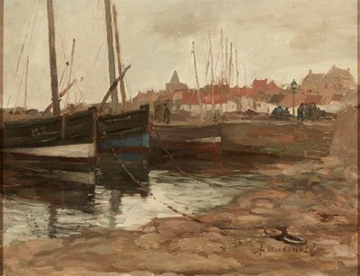 East Neuk kikötője (olaj, vászon) alkotó: Arthur MacDonald