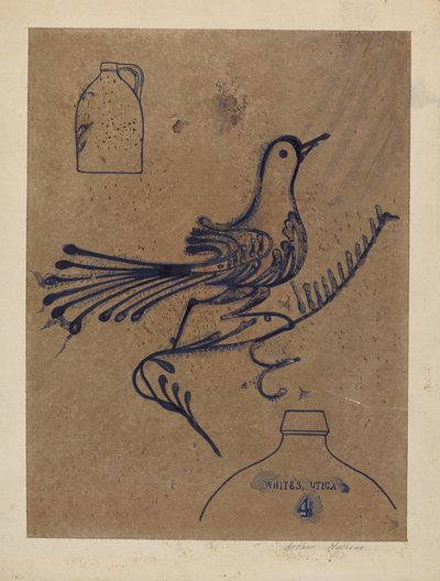 Kőedény kancsó, c. 1937. alkotó: Arthur Matthews